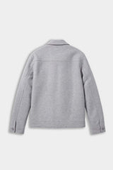 GIUBBOTTO IN PANNO COLLO CAMICIA GRIGIO