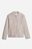GIUBBOTTO BIKER SIMILPELLE GRIGIO CHIARO - Sonnybono
