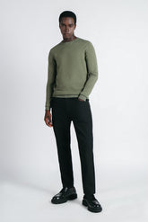 MAGLIA GIROCOLLO BASIC SALVIA - Sonnybono