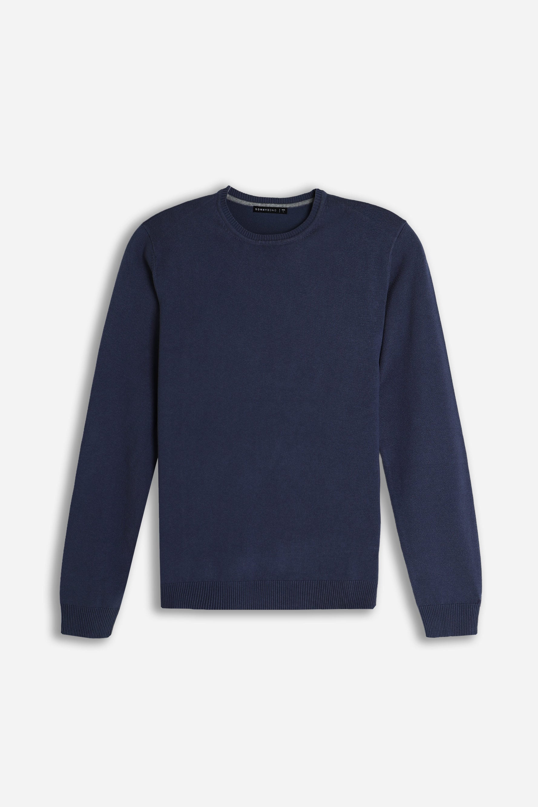MAGLIA GIROCOLLO BASIC BLEU