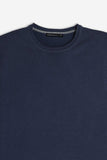 MAGLIA GIROCOLLO BASIC BLEU