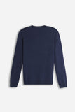 MAGLIA GIROCOLLO BASIC BLEU