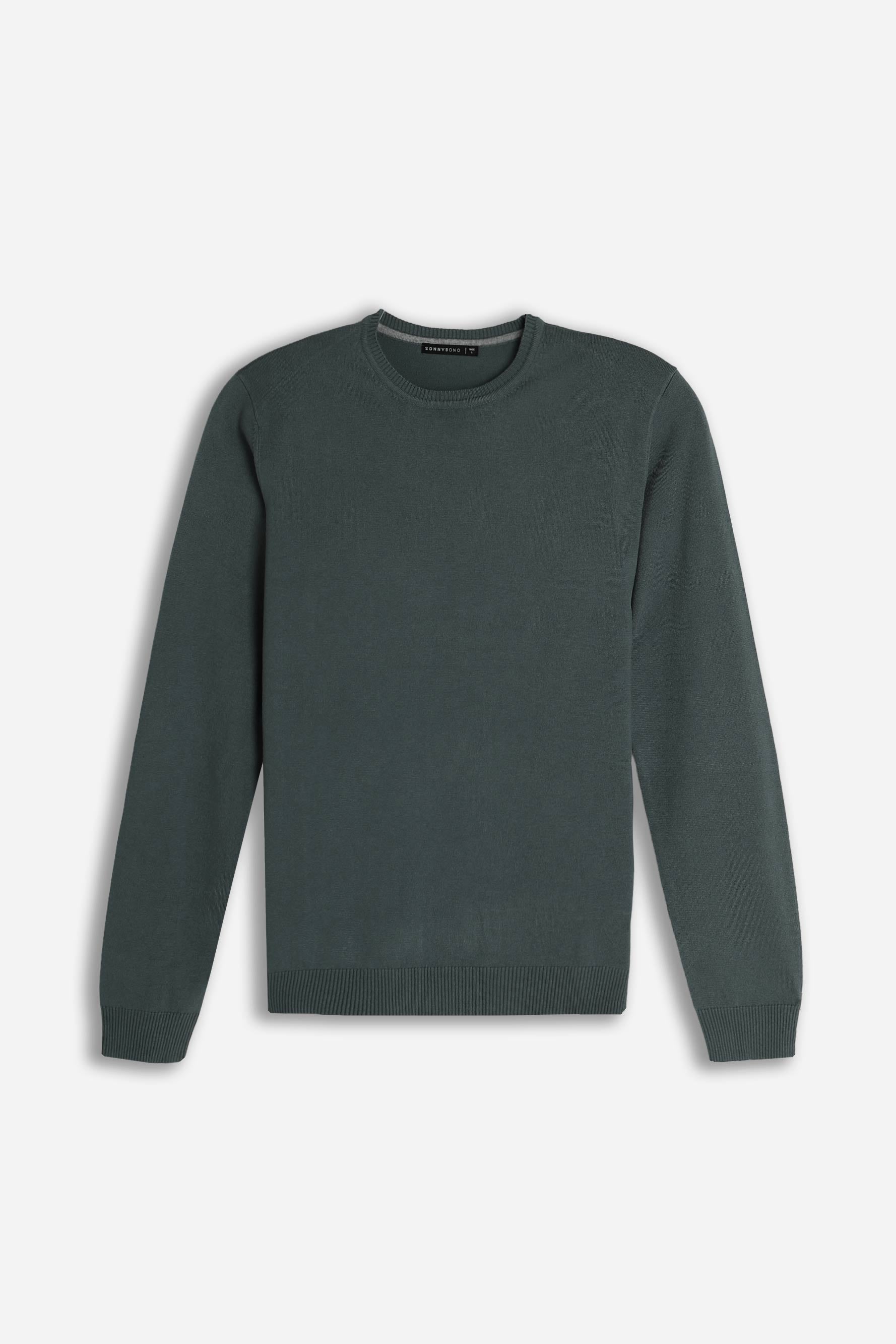 MAGLIA GIROCOLLO BASIC VERDE BOSCO