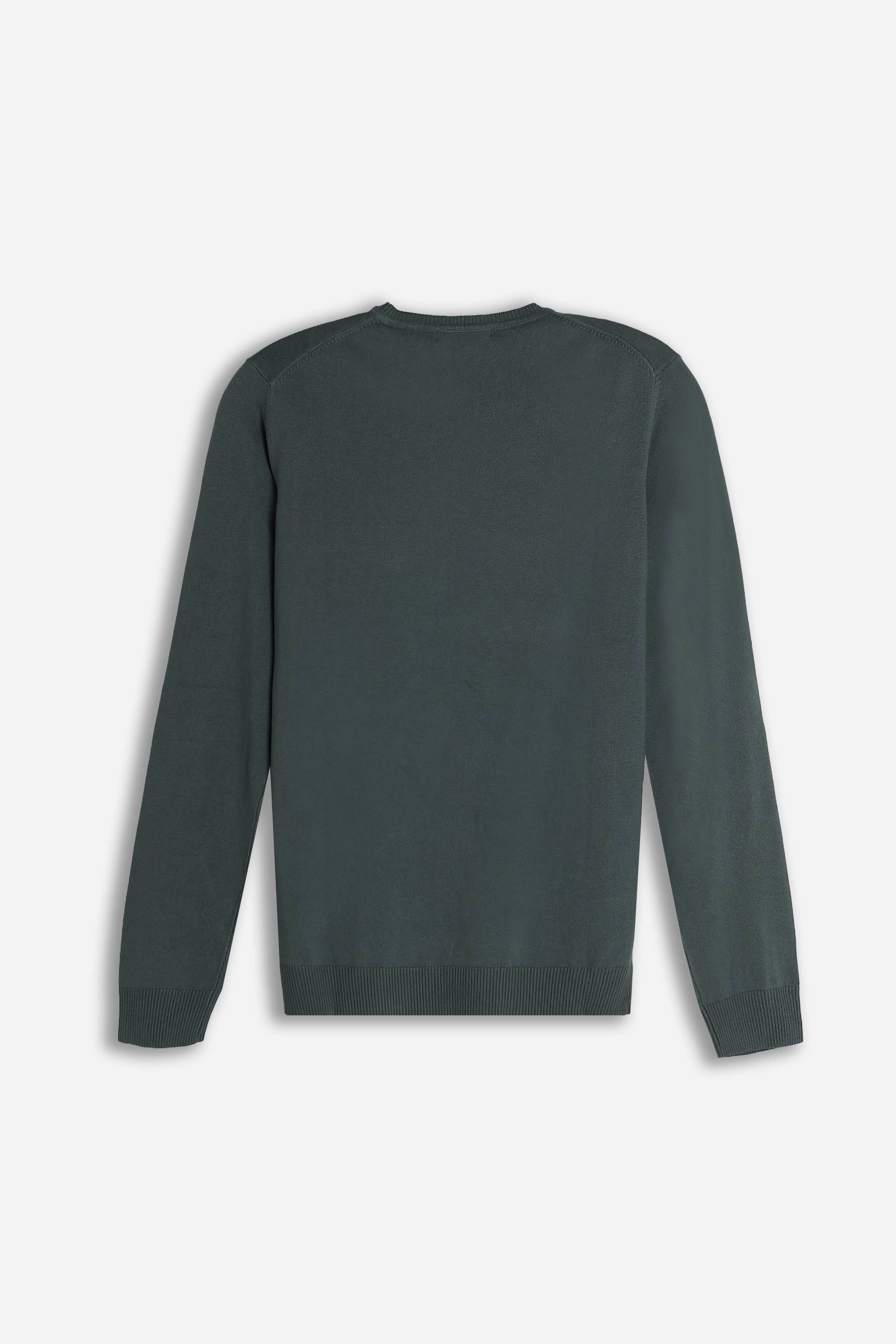 MAGLIA GIROCOLLO BASIC VERDE BOSCO