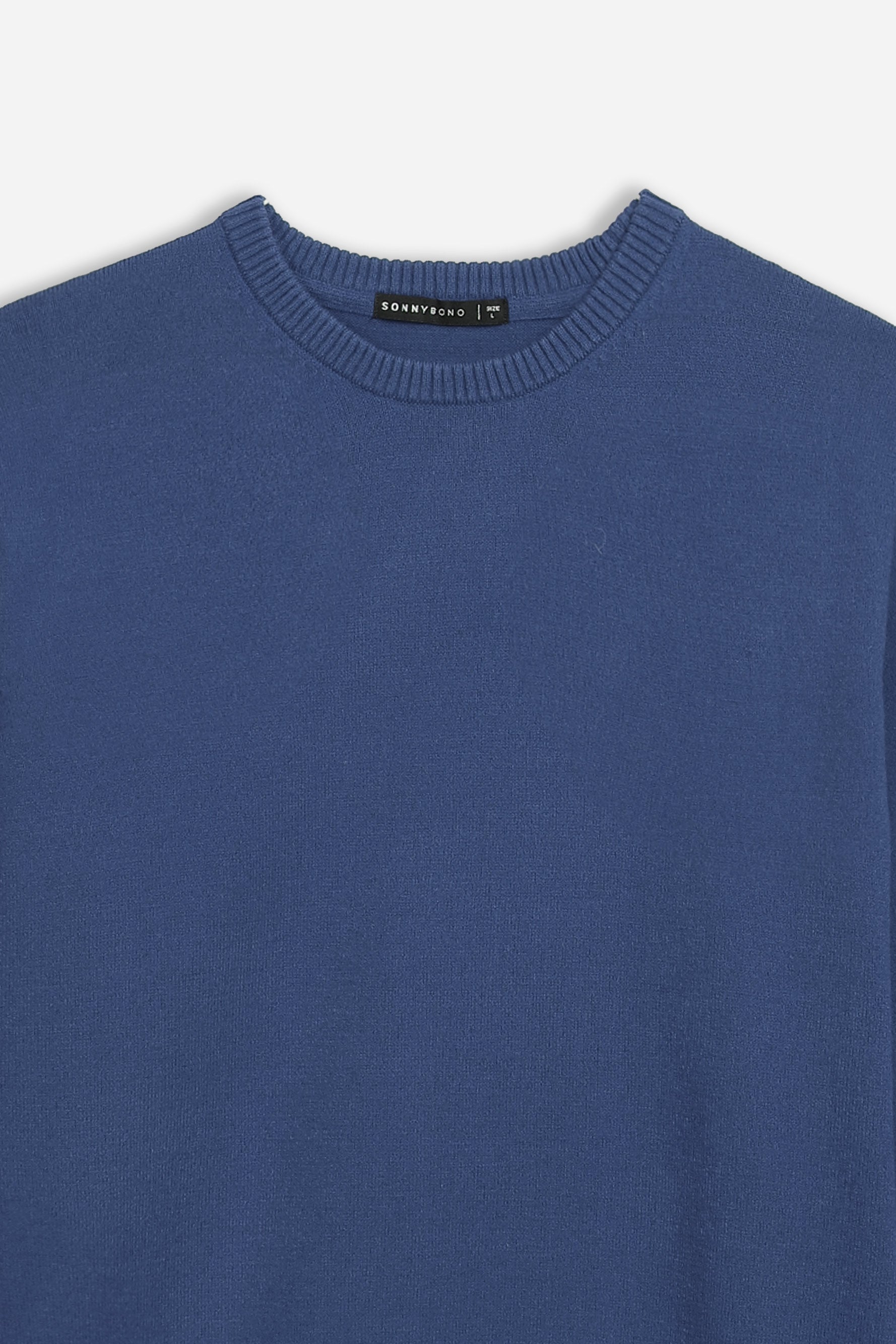 MAGLIA GIROCOLLO CASHMERE LIKE AZZURRO - Sonnybono