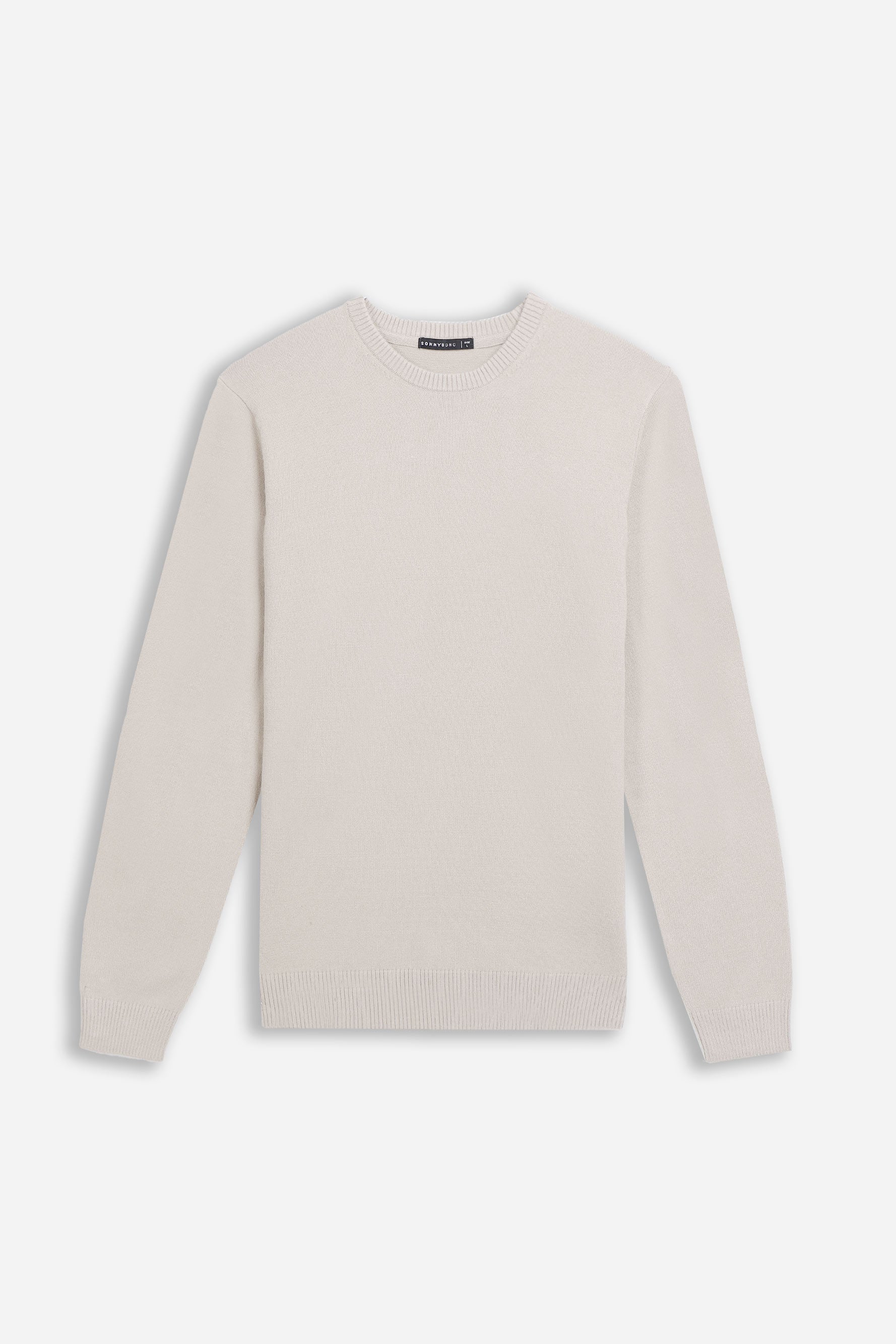 MAGLIA GIROCOLLO CASHMERE LIKE BEIGE CHIARO - Sonnybono