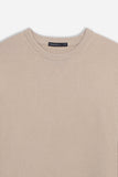 MAGLIA GIROCOLLO CASHMERE LIKE BEIGE SCURO - Sonnybono