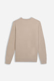 MAGLIA GIROCOLLO CASHMERE LIKE BEIGE SCURO - Sonnybono