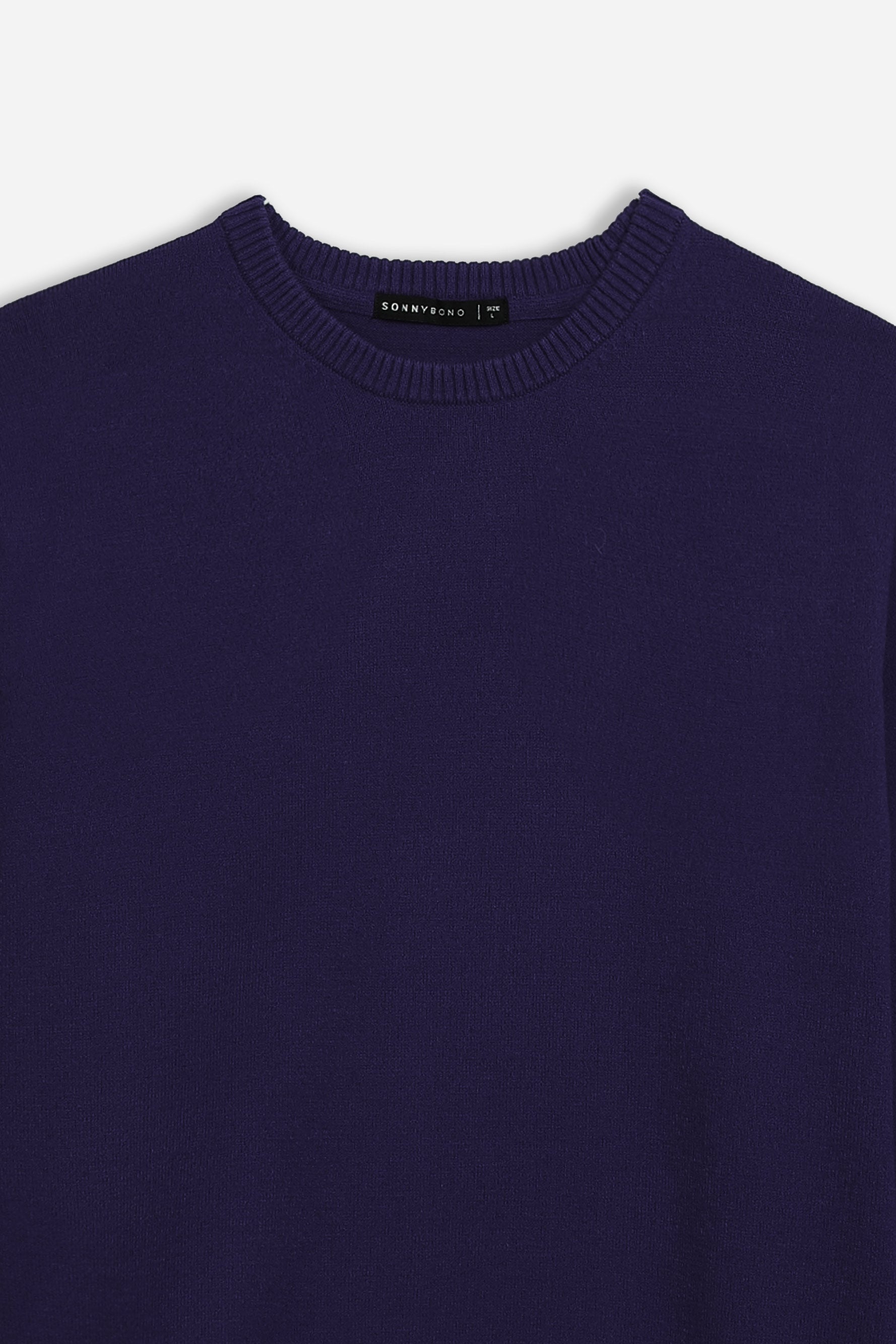 MAGLIA GIROCOLLO CASHMERE LIKE INDACO - Sonnybono