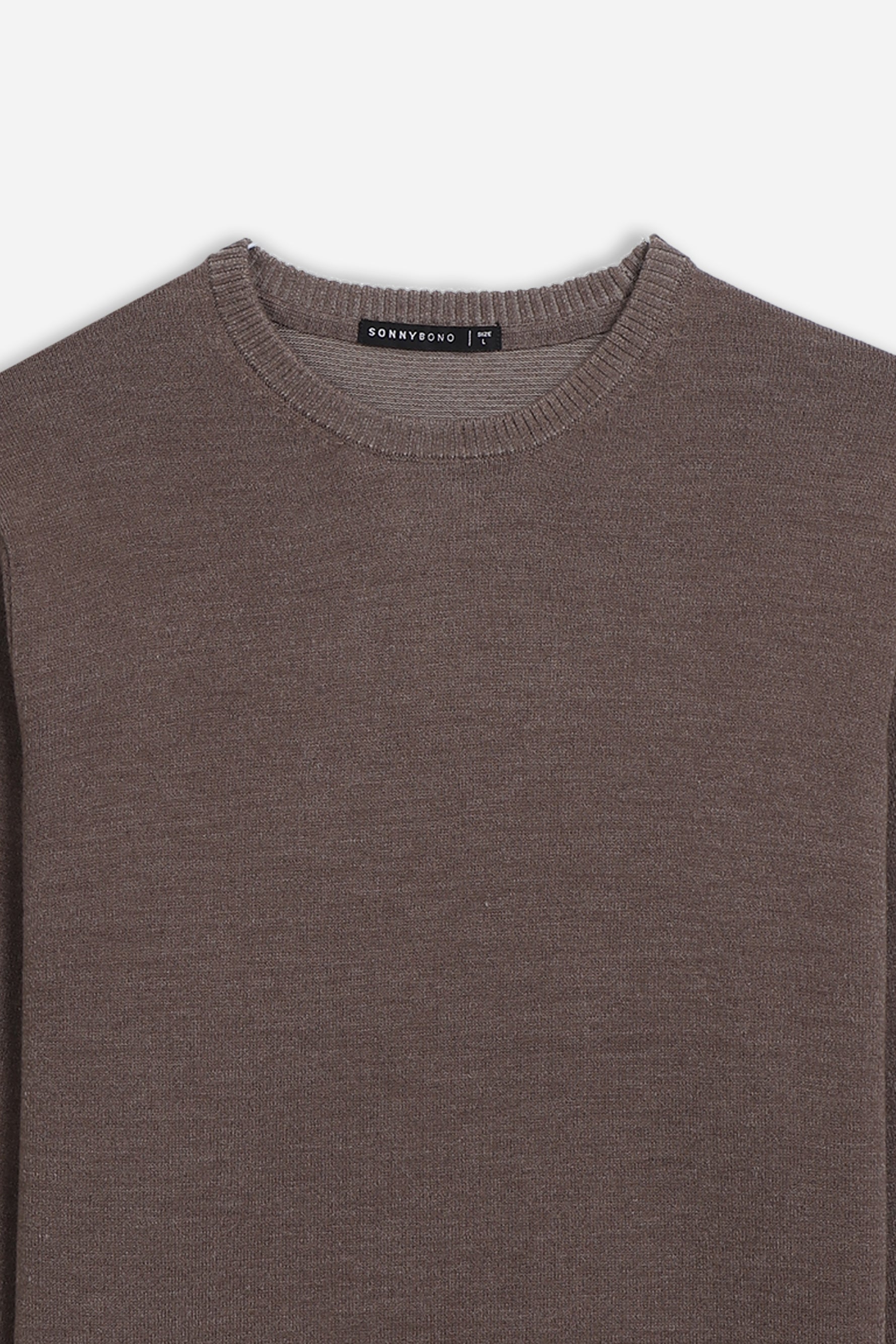 MAGLIA GIROCOLLO CASHMERE LIKE TORTORA - Sonnybono