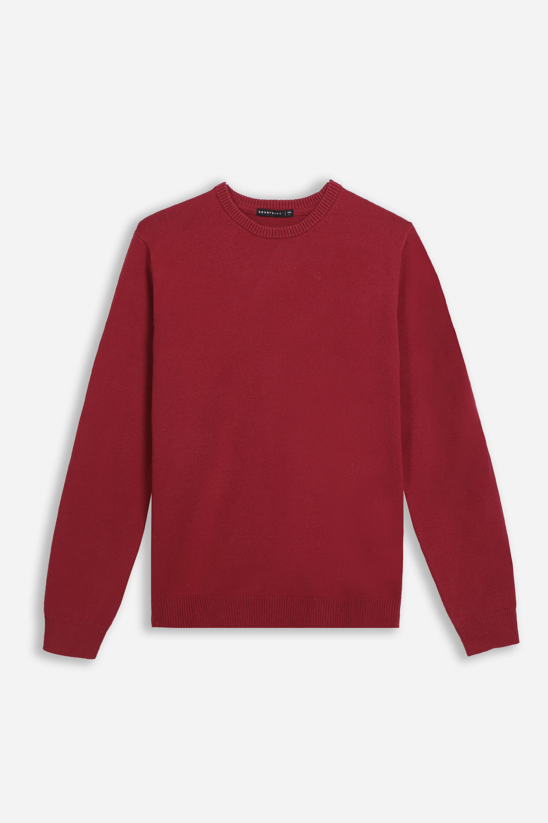 MAGLIA GIROCOLLO CASHMERE LIKE RUBINO - Sonnybono
