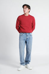 MAGLIA GIROCOLLO CASHMERE LIKE RUBINO