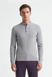 MAGLIA SERAFINO A COSTE GRIGIO CHIARO