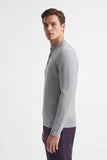 MAGLIA SERAFINO A COSTE GRIGIO CHIARO