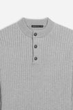 MAGLIA SERAFINO A COSTE GRIGIO CHIARO