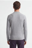 MAGLIA SERAFINO A COSTE GRIGIO CHIARO