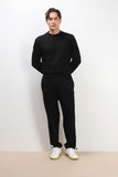 PANTALONE FELPA CON COULISSE AL FONDO NERO