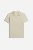 POLO SLUB CON COLLO DERBY TORTORA
