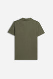 POLO SLUB CON COLLO DERBY VERDE MILITARE