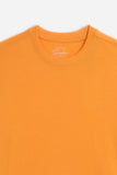 T-SHIRT GIROCOLLO BASIC ARANCIO