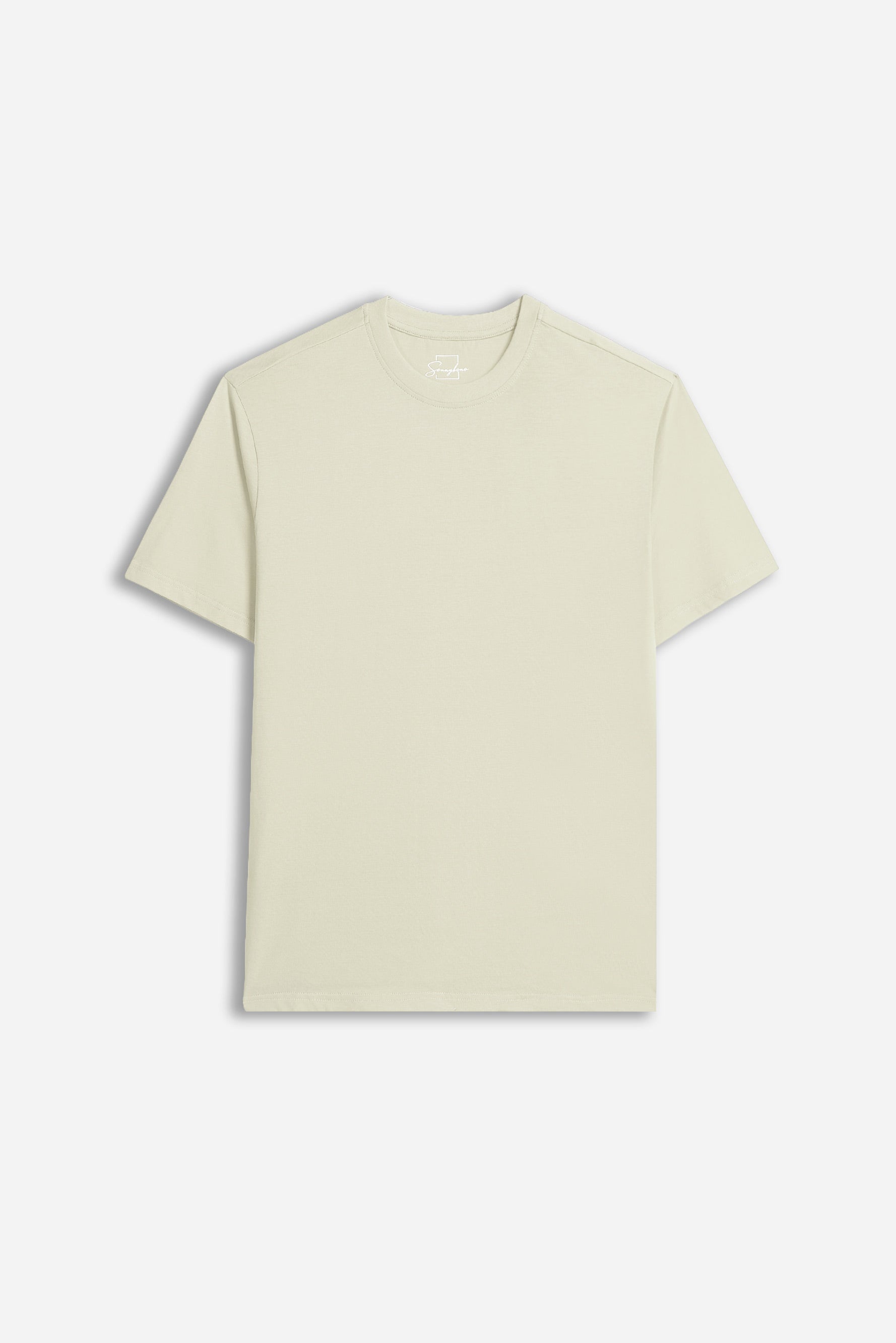 T-SHIRT GIROCOLLO BASIC BEIGE CHIARO