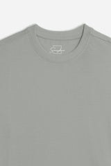 T-SHIRT GIROCOLLO BASIC GRIGIO SCURO