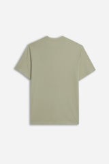 T-SHIRT GIROCOLLO BASIC KAKI