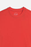 T-SHIRT GIROCOLLO BASIC ROSSO
