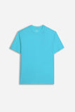 T-SHIRT GIROCOLLO BASIC TURCHESE
