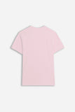 T-SHIRT GIROCOLLO BASIC SLUB ROSA