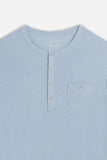 T-SHIRT SLUB SERAFINO CON TASCHINO POLVERE