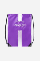 Sacca nylon viola con stampa