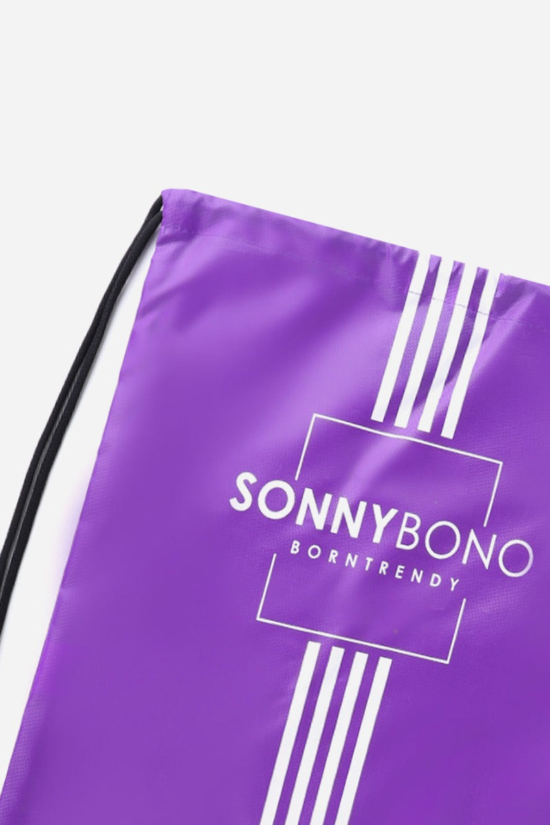 SACCA NYLON CON STAMPA VIOLA - Sonnybono
