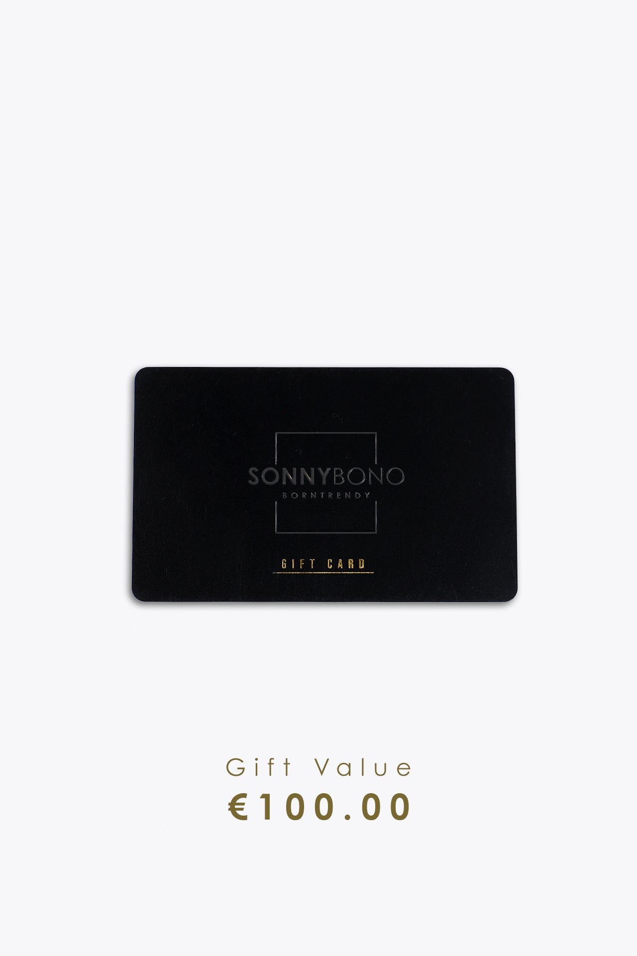 GIFT CARD VALORE 100€ NERO - Sonnybono