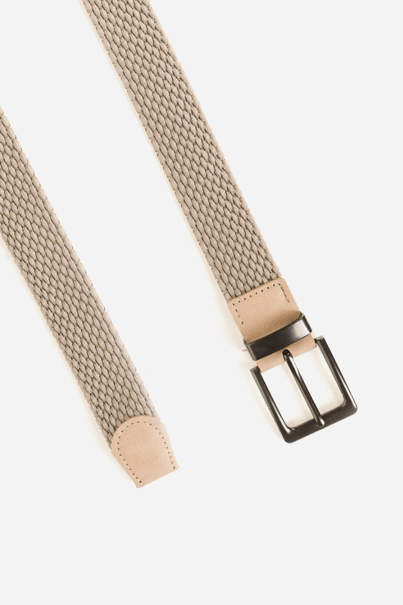 CINTURA IN CORDA ELASTICA BEIGE - Sonnybono