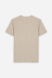 T-SHIRT OVERLOCK COTONE FIAMMATO BEIGE - Sonnybono