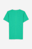T-SHIRT OVERLOCK COTONE FIAMMATO VERDE - Sonnybono