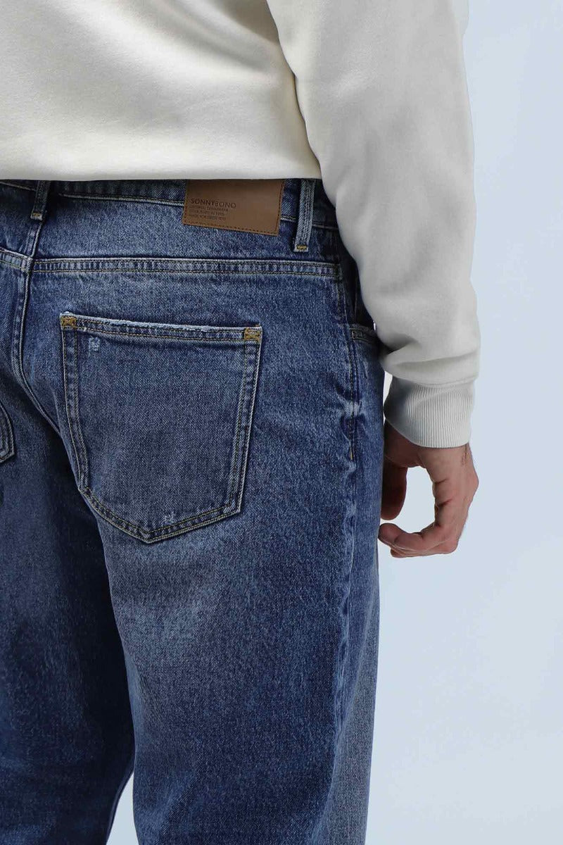 JEANS CARROT FIT BLEU - Sonnybono