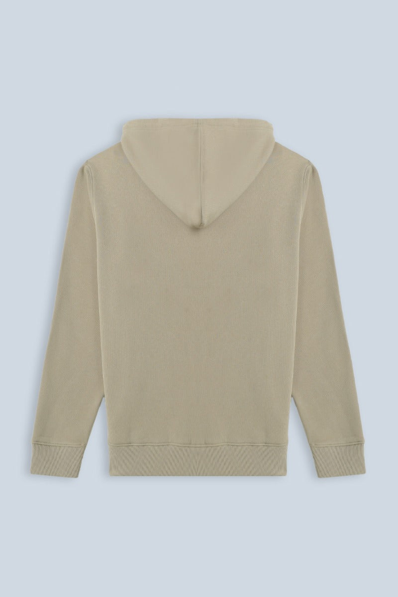 FELPA CON ZIP E CAPPUCCIO BEIGE - Sonnybono