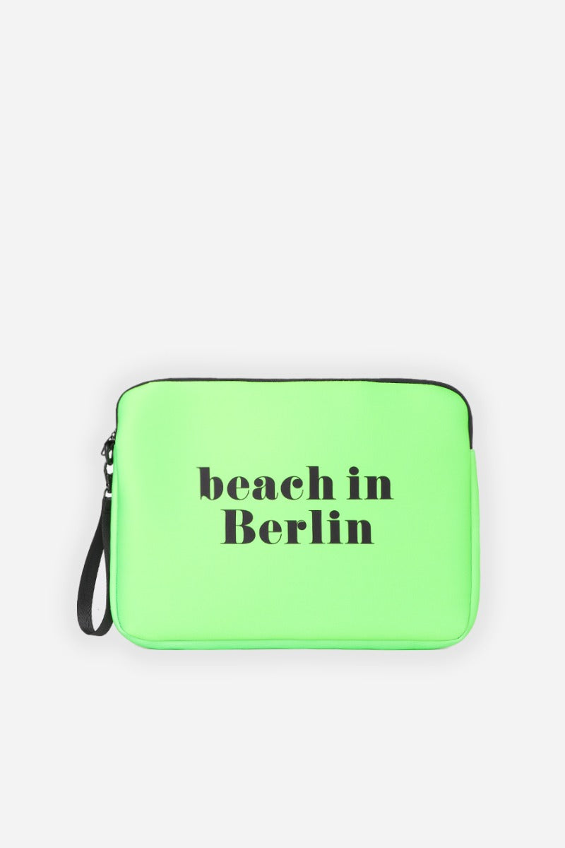 POCHETTE GRANDE CON STAMPA VERDE ACIDO - Sonnybono