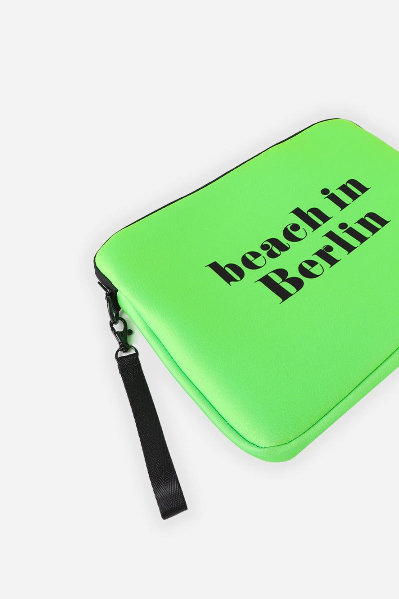 POCHETTE GRANDE CON STAMPA VERDE ACIDO - Sonnybono