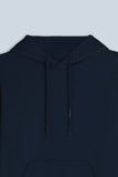 FELPA CON CAPPUCCIO COMFORT FIT BLEU - Sonnybono