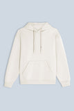 FELPA CON CAPPUCCIO COMFORT FIT PANNA - Sonnybono