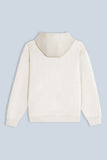 FELPA CON CAPPUCCIO COMFORT FIT PANNA - Sonnybono
