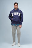 FELPA CON CAPPUCCIO E STAMPA DENIM - Sonnybono