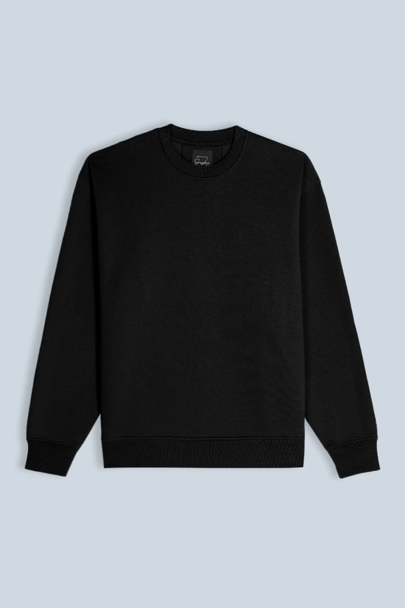 FELPA GIROCOLLO COMFORT FIT NERO - Sonnybono