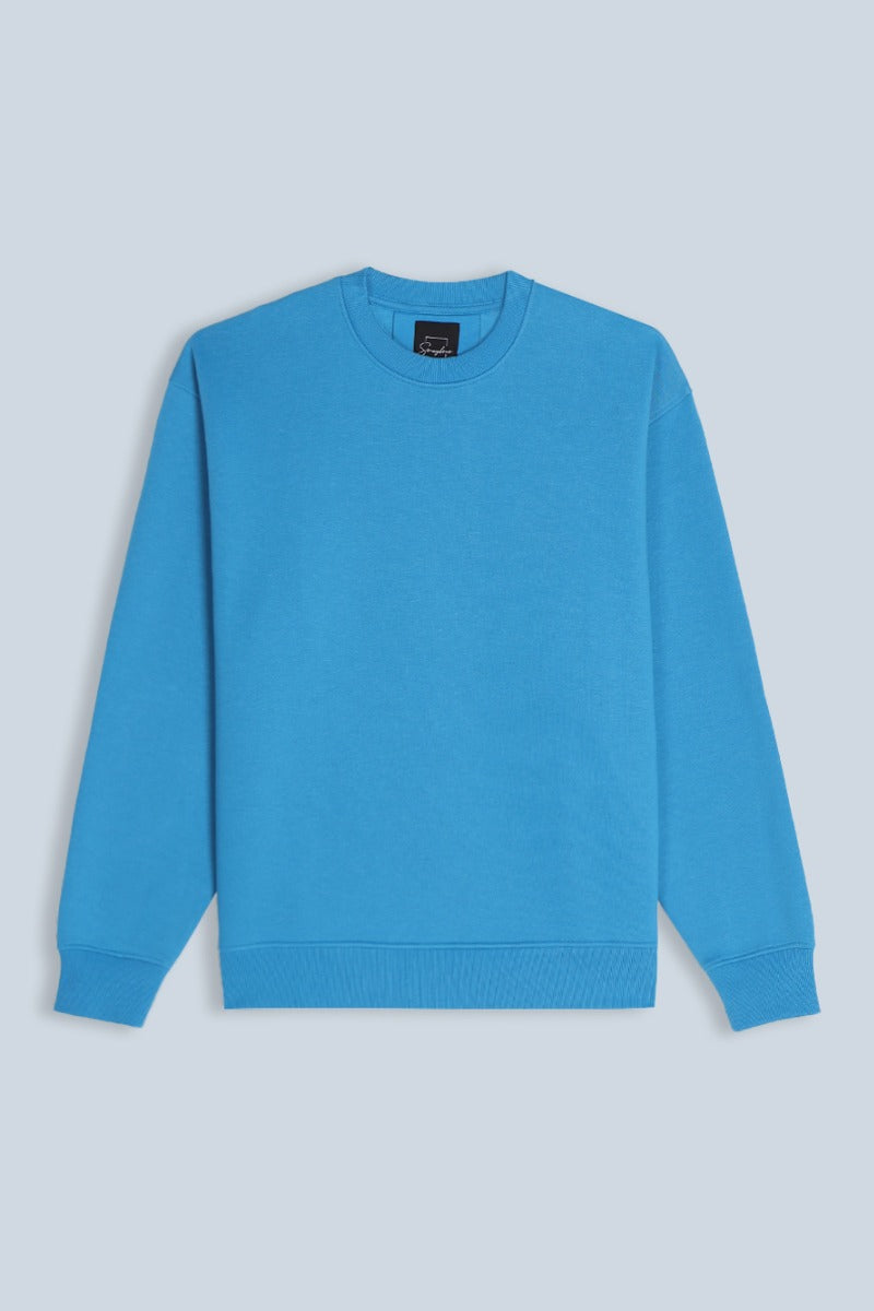 FELPA GIROCOLLO COMFORT FIT PETROLIO - Sonnybono