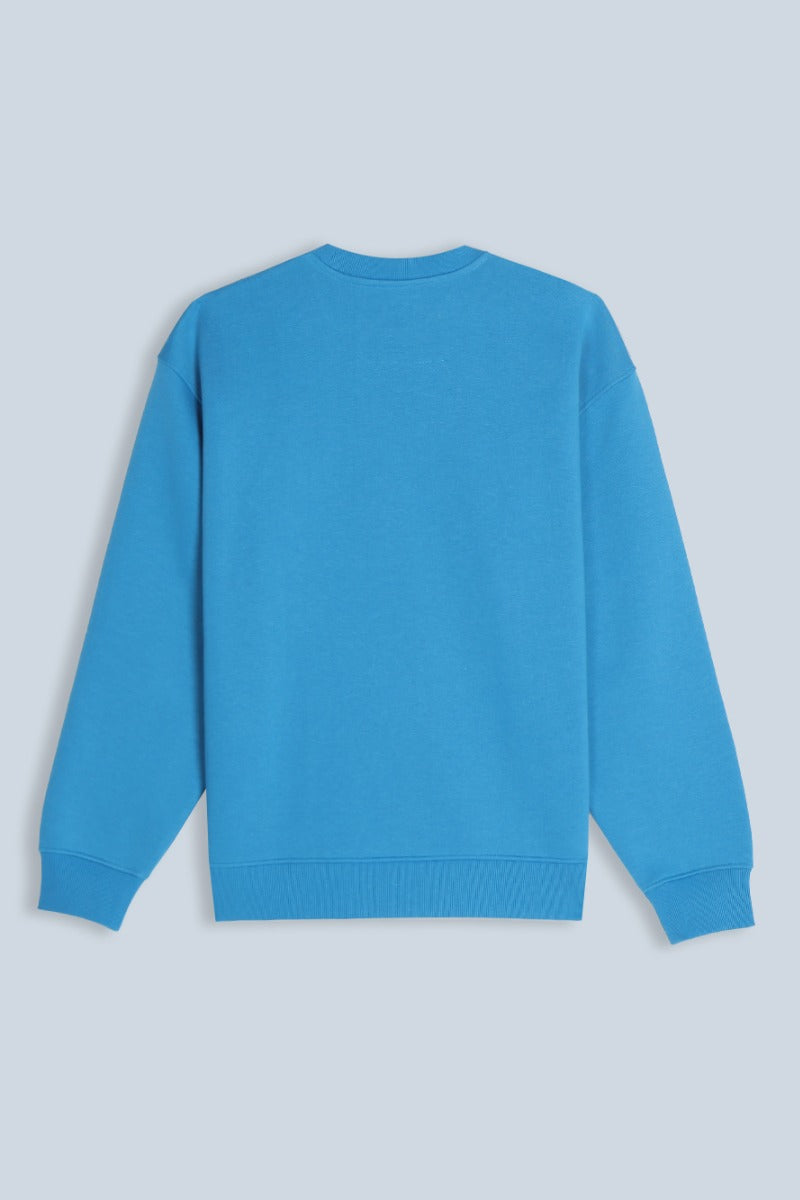 FELPA GIROCOLLO COMFORT FIT PETROLIO - Sonnybono