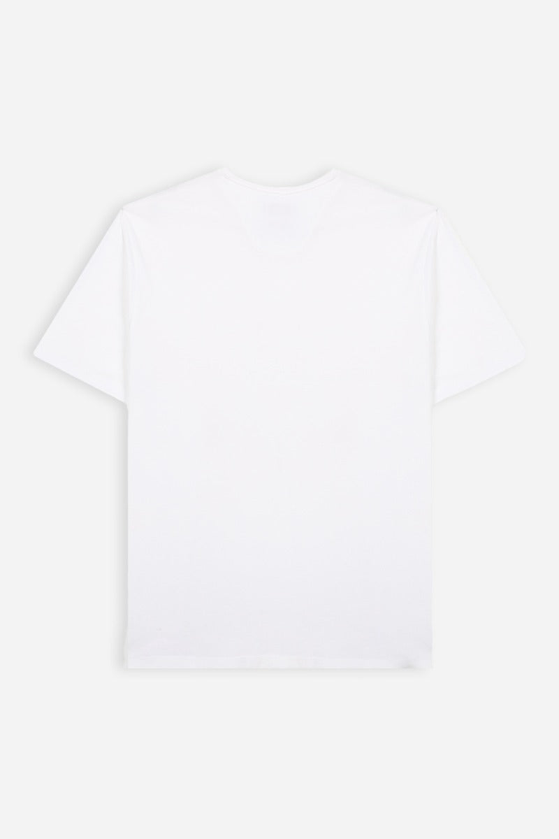 T-SHIRT GIROCOLLO CON TASCHINO BIANCO - Sonnybono