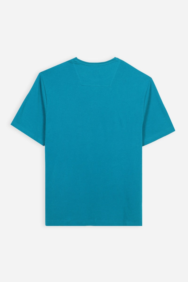 T-SHIRT GIROCOLLO CON TASCHINO VERDE SMERALDO - Sonnybono